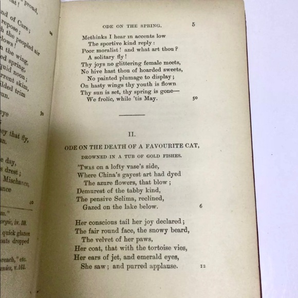 Antique Book Is Of The Poetical Works Of Thomas Gray, By John Bradshaw - Picture 6 of 11